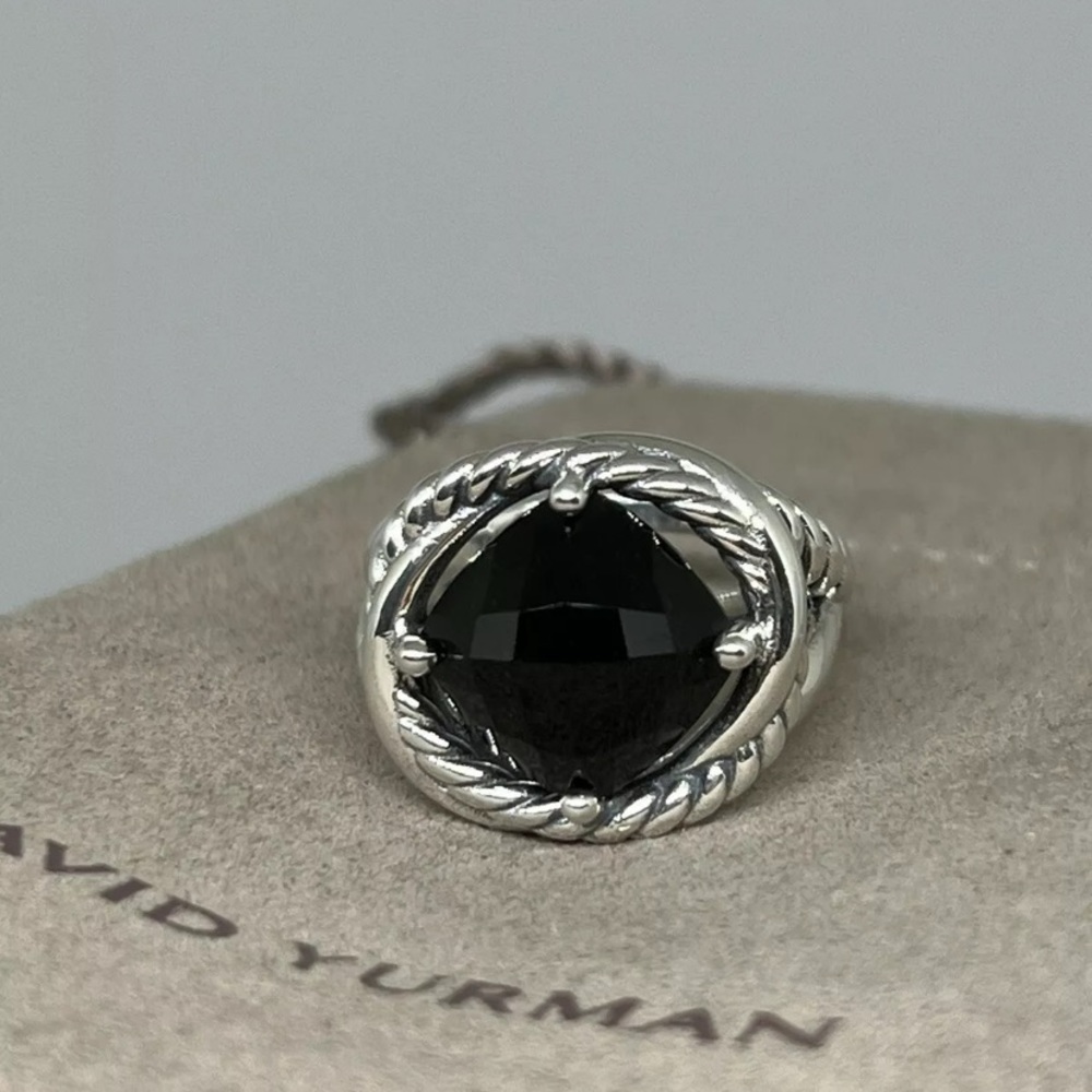 DAVID YURMAN 11MM BLACK ONYX INFINITY RING